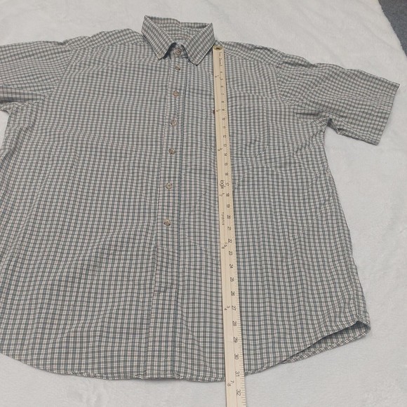 Carhartt Men's Short Sleeve Plaid Button Down Shirt Size L Large  Reg S91-MOS - Picture 8 of 9